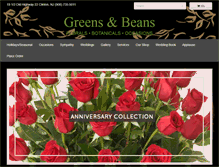Tablet Screenshot of greensnbeans.com